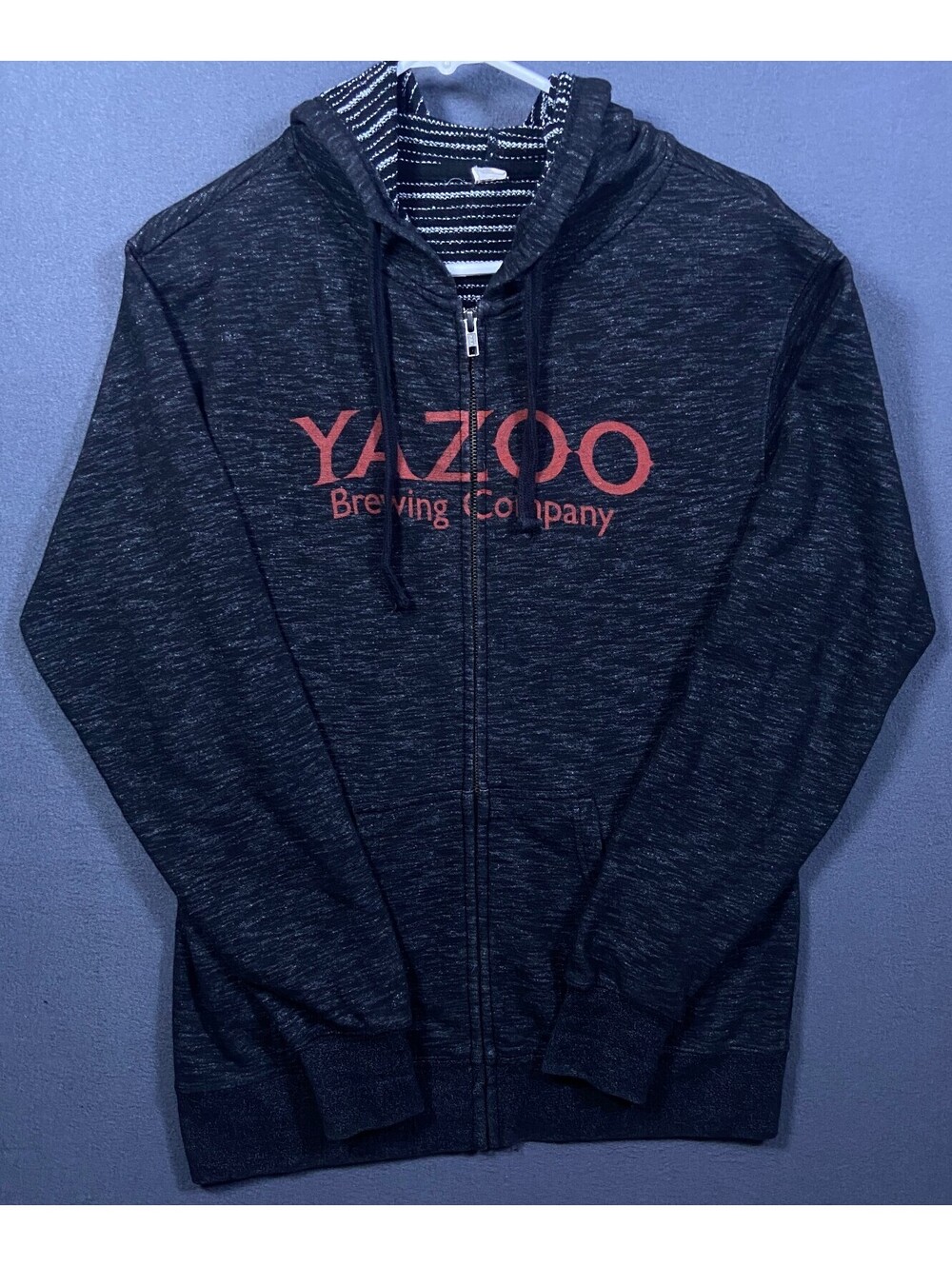 Yazoo Brewing Company Zip-Up Hoodie Sweatshirt Nashville TN Craft Beer Size M